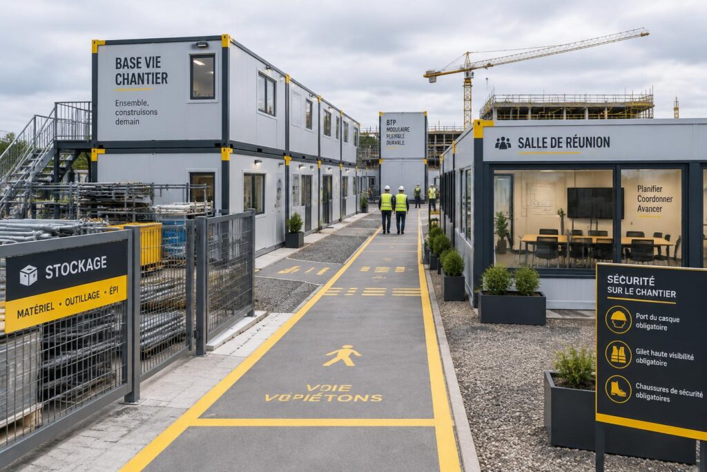 Espace de travail modulaire BTP : optimiser sans ralentir
